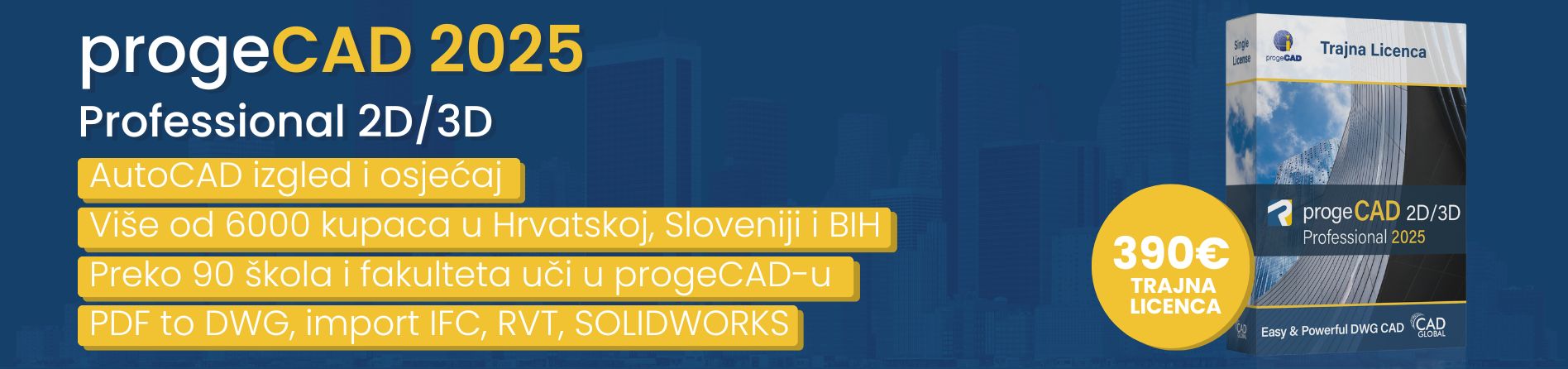 progeCAD Trajna Licenca-Najpovoljnija AutoCAD cijena